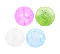 ERINGOGO 4pcs Mini Hamster Exercise Balls Portable Silent Running for Small Animals Indoor Outdoor Activity Enhances Vitality Easy to Clean Lightweight Design