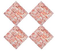 ERINGOGO 4Pcs Miniature Dollhouse Tiles for Tiny House Decor, Realistic Mini Floor Tiles for Kitchen Bathroom Living Bedroom, Dollhouse Accessories for Craft and Model Building