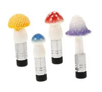 ERINGOGO 4pcs Mushroom Valve Caps Metal Tire Valve Covers for Cars Trucks Motorcycles Compatible with Decorative Car Wheel Stem Accessories for Unique Interior Styling