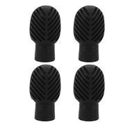 ERINGOGO 4pcs Mute Drumstick Head Silicone Practice Tips for Silent Drum Training Percussion Accessory for Snare Drums Noise Dampeners Replacement Tips for Students