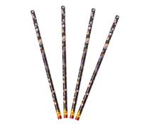 ERINGOGO 4pcs Nail Art Dotting Tools with Adhesive Rhinestone Picker Pens for Manicure DIY Lightweight Comfortable Nail Art Pens in Yellow White Rose Red Fluorescent Green Portable