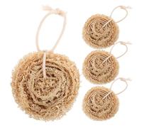 ERINGOGO 4pcs Natural Loofah Sponge Loofah Kitchen Cleaning Sponge Dishwashing Tool Bowl Washing Tools for Handheld Scrubbing