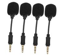 ERINGOGO 4pcs Noise Canceling Microphone Line Mic for Laptop Gaming Microphone Professional Singing Supplies