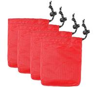 ERINGOGO 4pcs Outdoor Drawstring Storage Bags for Camping Small Gift Sundries Organizer Compact Travel Pouches Easy Clean Bright Colors