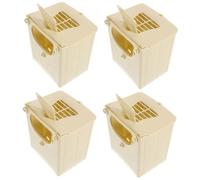 ERINGOGO 4pcs Parakeet Nesting Box Plastic Breeding House with Multifunctional Design and Easy Installation Suitable for Birdcage Use and Budgie Breeding