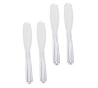 ERINGOGO 4Pcs Plastic Cosmetic Mask Spatulas for Skincare Cream Sampling and Makeup Application, Portable Facial for Beauty Product Mixing