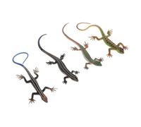ERINGOGO 4pcs Realistic Plastic Lizard Simulation Models for Scientific Learning and Imaginative Play Lifelike Reptile Animal Figures for Classroom Education Party Decor and Desktop Display