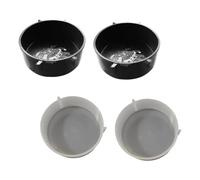 ERINGOGO 4Pcs Reptile Feeding Dishes with Smooth Rounded Edges Safe Food and Water Bowls for Frogs Spiders Snakes and Crawlers Enclosure Accessory for Multiple Reptile Species
