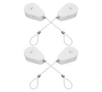 ERINGOGO 4pcs Retractable Theft Cable Lock Box for Tv Remote Gaming Controller Wire Tether Security for Home Office Use