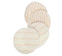 ERINGOGO 4pcs Reusable Breast Pads for Women, Washable Cotton Feeding Pads with Leak-Proof Design, Fit Breast Curves Perfectly for Breastfeeding New Mothers, for Outdoor Use and Carry in A