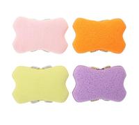 ERINGOGO 4pcs Reusable Soap Pouches Bath Towel Natural Material Shower Exfoliating Sponge Bags for Travel for Daily Bath Routine