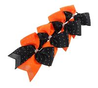 ERINGOGO 4pcs Rhinestone Cheerleader Bows for Hair Sparkly Hair Scrunchies for Girls Decorative Cheer Accessories for Boys and Girls