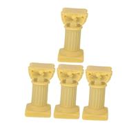 ERINGOGO 4pcs Roman Column Candle Holders Micro-landscape Candle Sticks Miniature Pedestal Decor for Home Tabletop Living Accent
