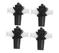 ERINGOGO 4pcs Samba Whistle Set Tri-tone Plastic Percussion Referee Whistles Boys and Girls Musical Instruments for Sports Coaching Dance and Educational Use