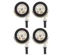 ERINGOGO 4pcs Silent Swivel Caster Wheels Threaded Plastic for Walker Indoor Surfaces Replacement Activity Boys and Girls Learn to Walk Accessories