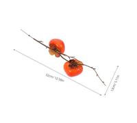 ERINGOGO 4pcs Simulated Persimmon Decoration Vase Artificial Pomegranate Fake Fall Flowers Fall Leaves Stems Simulated Persimmons Artificial Fruit Kumquat Tree Orange Foam