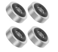 ERINGOGO 4pcs Speaker Isolation Stand Feet Pads Made of Aluminium Alloy and Rubber, Anti Vibration and Enhanced Stability for Bookshelf Speakers and Hifi Audio Equipment in Home Theaters