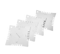 ERINGOGO 4pcs Stainless Steel Guitar Notched Radius Gauge Tool for Accurate Measurements for Electric Acoustic and Bass Guitars Easy to Carry
