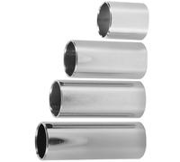 ERINGOGO 4pcs Stainless Steel Guitar Slide Sticks Set for Electric and Bass Guitar Different Lengths Not Easy to Hurt Hands