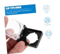 ERINGOGO 4Pcs Transparent Plastic Button Covers Protector for Self-reset Spring Push Buttons Emergency Stop Switch Guard