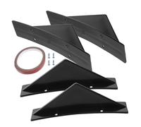 ERINGOGO 4pcs Triangle Car Rear Spoiler Lip Abs Material Diversion Diffuser for Cars Suv Truck Protection Against Scratches Easy Adhesive Installation