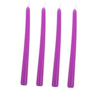 ERINGOGO 4pcs Unscented Tall Taper Candles Smokeless Paraffin Wax with Cotton Wick for Dinner Table Long Burning Up to Hours Stylish Elegant Tapered Design for Romantic and Party Ambiance