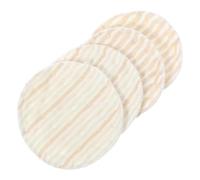 ERINGOGO 4pcs Washable Breastfeeding Pads for Women Double-Sided Thick Cotton Breast Pads with High Absorption Bamboo Fiber Comfortable and Reusable for Daily Use