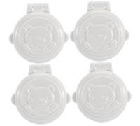 ERINGOGO 4pcs Washing Machine Child Lock Button Protective Covers, Abs Material, Cartoon Lovely Shape, Safety Protection Firm Adhesion, Suitable for Car and Computer Buttons, Childproof