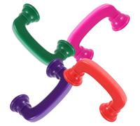 ERINGOGO 4pcs Whisper Phones Hearing Feedback for Early Reading Speech Therapy Abs Material Safe Educational Phone with Rounded Edges in Green Red Magenta Purple