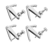 ERINGOGO 4pcs White Fine Tuners for Violin and Cello Metal String Adjusters Replacement Parts for Enhanced Tonal Quality and Precise Tuning