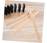 ERINGOGO 4pcs Wooden Domino Tile Holders Single Row Racks for Board Games Letter Cards Craft Projects Educational Game Accessories for Adults