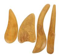 ERINGOGO 4pcs Wooden Gua Sha Massage Tools for Body Relaxation Durable Face Scraping Massagers Handcrafted Natural Blood Flow for Self Care