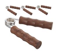 ERINGOGO 4pcs Wooden Hand Grippers Natural Finger Exerciser Hand Strength Trainer for Adults and Seniors Forearm Strengthener for Rehab and Stress Relief Wood Grip Trainer for Improved