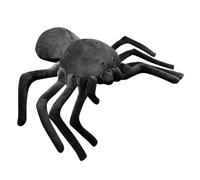 ERINGOGO 5-inch Black Giant Spider Stuffed Animal Plush Realistic Halloween Plush Spider Decoration Soft Gift for Halloween Party