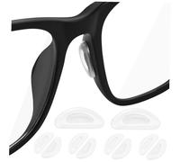 ERINGOGO 5 Pairs Soft Silicone Nose Pads for Glasses Anti-Slip Nose Guards Compatible with Plastic Frames Reading Sunglasses Comfortable Secure Fit