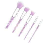 ERINGOGO 5 Pcs Makeup Set Cosmetics Brush Artificial Fiber Liquid Foundation Powder Eyebrow Brushes Safe for Washing Practical Makeup Accessories for Women Daily Use