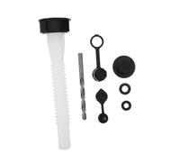 ERINGOGO 5 Sets Can Spout Gaskets Ring Black Plastic with Quick-install Spout Head and Anti-leak Gasket Fittings Suitable for Emergency Fuel Refills and Outdoor Use