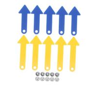 ERINGOGO 5 Sets Plastic School Clocks with Movable Hands Teaching Tool for DIY Learning to Tell Classroom Visual Timer Educational Resource