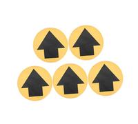 ERINGOGO 5 Sheets Directional Arrow Floor Stickers Self Adhesive Safety Decals for Schools Hospitals Markets Supermarkets Public Spaces with Graphics for Social Distancing and Clear