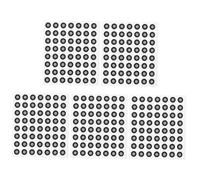 ERINGOGO 5 Sheets High Reflective Scanning Markers for Accurate Reverse Modeling Diffuse Reflection Reference Dots for Precise Alignment and Tracking in Physical Model Reconstruction