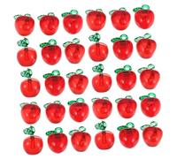 ERINGOGO 50 Pcs Apple Charms Acrylic Pendants Bright Fruit Beads for Jewelry Making DIY Crafts Earrings Bracelets Necklaces Handmade Accessories