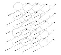 ERINGOGO 5000pcs Plastic Clothing Tag Fasteners Black Tag Rope Loops for Retail Store Apparel Display Sturdy Lightweight Safety Ring Ties for Efficient Hanging and Organized Price Labels