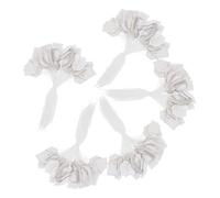 ERINGOGO 500pcs Price Tags Jewelry Displays Fanshaped Silver Paper Cardboard with String Attached Wear Resistant Mini Christmas Tags for Vendor Booth Supplies and Personal Crafts