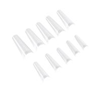 ERINGOGO 500pcs Salon Pointed False Nail Tips Manicure Accessories Nail Display Boards Practice Tips for Professional Art and Home Use