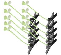 ERINGOGO 50pcs Bean Sprout Hair Clips for Little, Small Plastic Hairpins with Lovely Design, Safer to Use and Will Not Hurt Hair, for Shower and Birthday Gifts
