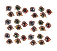 ERINGOGO 50PCS Double Eyelid Safety Eyes with Washer Brown Plastic Beads for Crochet Animals Plush Dolls DIY Craft Accessories for Stuffed