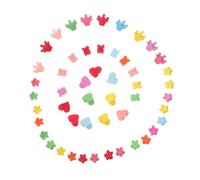 ERINGOGO 50pcs Girls Hair Clip Mini Plastic Hair Clips Pack Includes Star Small Flower Heart and Crown Designs for Claw Jaw Grip Boys and Girls Flower Crown and Everyday Wear