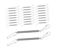 ERINGOGO 50pcs Hamster Water Bottle Rabbit Cage Spring Clips Pet Waterer Spring Clip Rabbit Water Feeder Small Animals Feeding Bottle Hook Drinking Silver