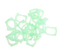 ERINGOGO 50Pcs Luminous Halloween Fake Teeth Devil Prop Fluorescent Denture Glow for Horror Theme Parties Haunted House Stage Performance