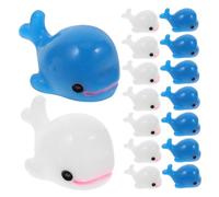 ERINGOGO 50pcs Mini Dolphin Resin Figurines Sturdy Crafted Tiny White and Blue Sea Animal Ornaments for Miniature Landscapes Moss Terrariums and Ocean Themed Home Decoration Accessories